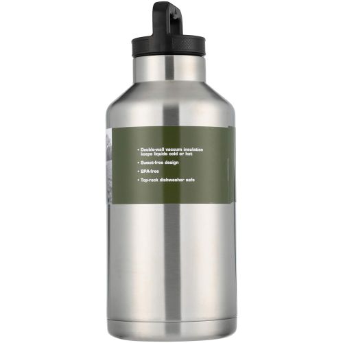 오자크트레일 OZARK TRAIL 35L Silverthorne Hydration-Compatible Orange Backpack Bundle 64oz Double Wall Stainless Steel Silver Water Bottle