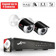 Expandable PoE Security Camera Systems, ANRAN 8CH 1080p NVR 1TB HDD with 4 Indoor Outdoor 2MP Surveillance CCTV IP Cameras Home Video Monitoring Kit, Power Over Ethernet, Free Remo