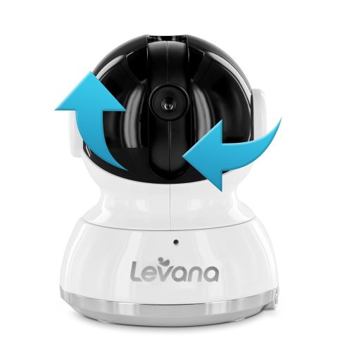  Levana Additional PanTiltZoom Camera for Keera Baby Video Monitor with Invisible LEDs and Talk to Baby Intercom