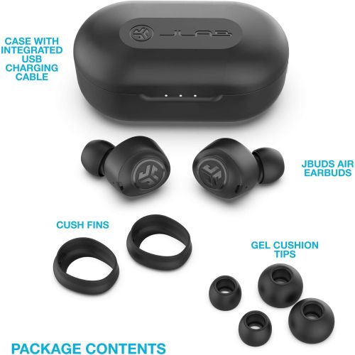  [아마존 핫딜] [아마존핫딜]JLAB JLab Audio JBuds Air True Wireless Signature Bluetooth Earbuds, Charging Case, Black, IP55 Sweat Resistance, Bluetooth 5.0 Connection (Renewed)