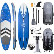 상세설명참조 SURFMASS Inflatable SUP 11’ L x 6” T x 32” W Stand Up Paddle Board Stance iSUP with Adjustable Fiberglass Paddle, Dual Chamber Hand Pump, Wheeled Travel Backpack, Safety Ankle Leas