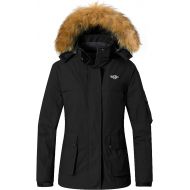 Wantdo Womens Warm Parka Mountain Ski Fleece Jacket Waterproof Windproof Winter Rain Coat Outdoors Anorak