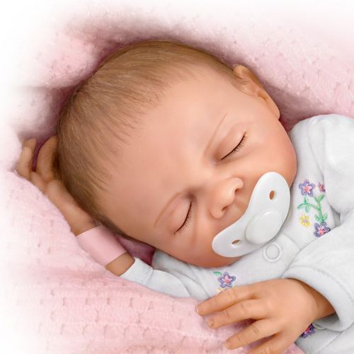  Cherish with Free Pacifier and Hospital Bracelet You Can Personalize So Truly Real Lifelike, Realistic Newborn Baby Doll 18-inches by The Ashton-Drake Galleries