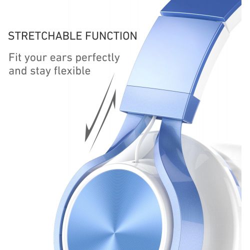  [아마존 핫딜]  [아마존핫딜]AILIHEN MS300 Wired Headphones, Stereo Foldable Headset for iOS Android Smartphone Laptop Tablet PC Computer (Blue)