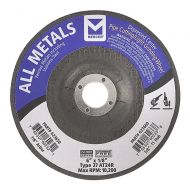 Mercer Industries 623650 Type 27 Depressed Center Pipe Cutting/Grinding Wheel, For All Metals, 6 x 1/8 x 7/8, 25-Pack