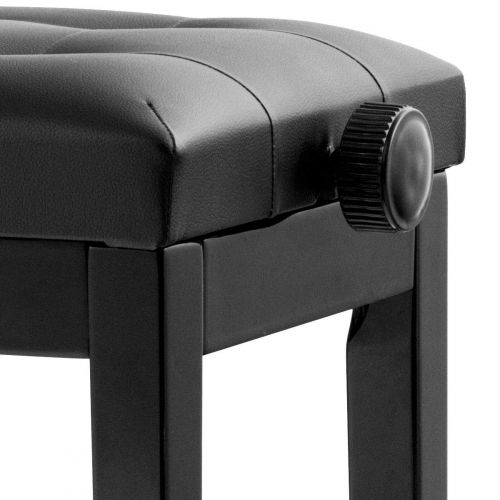  AyaMastro 25 Black Adjustable Piano Bench Keyboard Seat Armless Stool with Ebook