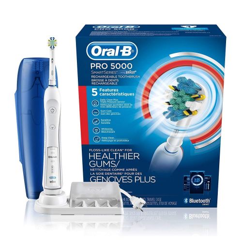  Oral-B Pro SmartSeries Power Rechargeable Electric Toothbrush with Bluetooth Connectivity ,...