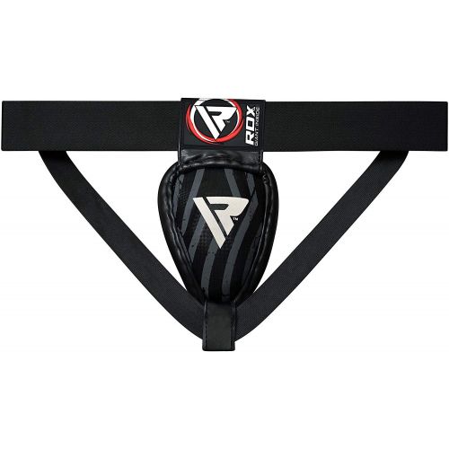  RDX Groin Guard for Boxing, MMA Training, Muay Thai - Abdo Protection for Men Kickboxing & Martial Arts - Jock Strap can be Used with Groin Cup - Taekwondo, BJJ, Karate, Sparring &
