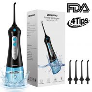 MOSPRO Water Flosser Professional Cordless Dental Oral Irrigator - Portable and Rechargeable IPX7 Waterproof 3 Modes Water Flossing with Cleanable Water Tank for Home and Travel, Braces &
