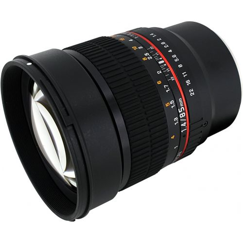  Rokinon 85M-P 85mm f1.4 Aspherical Lens for Pentax (Black)