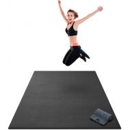 Gorilla Mats Premium Extra Thick Large Exercise Mat - 7 x 4 x 8mm Ultra Durable, Non-Slip, Workout Mats Home Gym Flooring - HIIT, Plyo, Cardio, Jump Mat - Use Without Shoes (84 Long x 48 Wide)