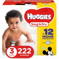 [아마존베스트]Huggies HUGGIES Snug & Dry Diapers, Size 3, 222 Count (Packaging May Vary)