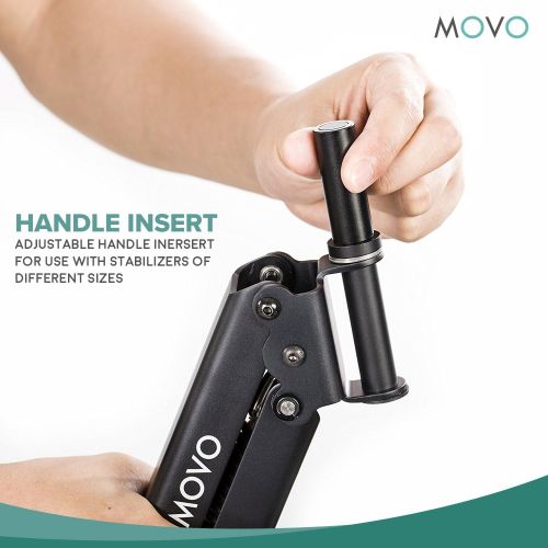  Movo MC30 Vest & Dual Articulating Arm for Handheld Video Stabilizer Systems with 12mm, 16mm or 18mm Handle Ports