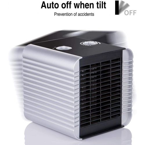  [아마존 핫딜] Givebest 1500W/750W Space Heater for Indoor Use with Tip-Over Protection and Overheat Protection, Desk Heater with Thermostat
