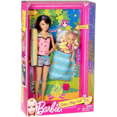 바비 Barbie Sisters Sleep Out Skipper And Chelsea Doll 2-Pack