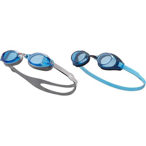 나이키 NIKE Mens Chrome/Proto 2-Pack Swim Goggles, Blue/Blue, One Size