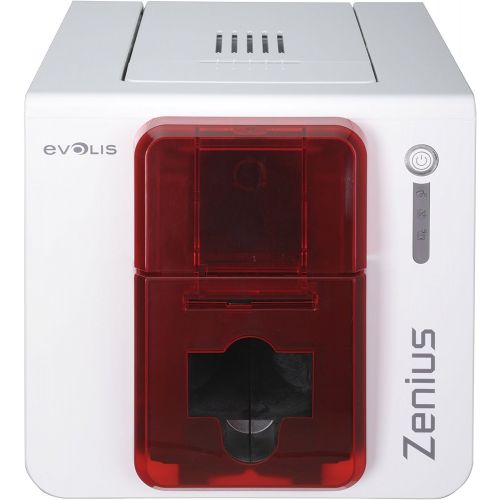  Evolis Zenius Single Sided ID Card Printer & Complete Supplies Package with Bodno ID Software