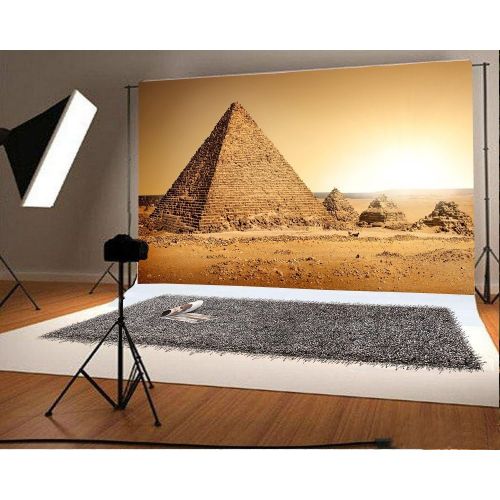  Yeele 9x6ft Ancient Egyptian Pyramids Photography Backdrop Sand Desert Background for Pictures Egypt History Ruin Pharaoh Cemetery Kids Children Photo Booth Shoot Vinyl Studio Prop