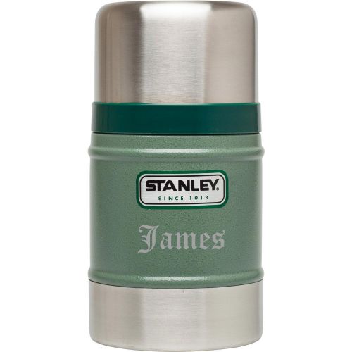 스텐리 Personalized Stanley Green Classic Vacuum Food Jar with free laser engraving