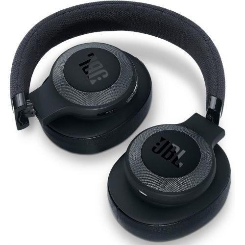제이비엘 JBL E65BTNC Wireless Over-Ear Noise-Cancelling Headphones with Mic and One-Button Remote (Blue)