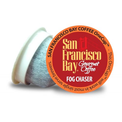  SAN FRANCISCO BAY SF Bay Coffee Fog Chaser 120 Ct Medium Dark Roast Compostable Coffee Pods, K Cup Compatible including Keurig 2.0 (Packaging May Vary)