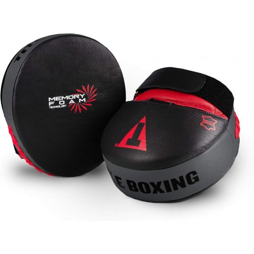 Title Boxing Memory Foam Tech Punch Mitts, BlackRed