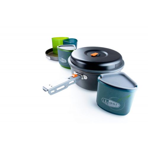  GSI Outdoors - Pinnacle Backpacker, Nesting Cook Set, Superior Backcountry Cookware Since 1985