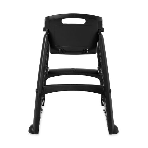  Rubbermaid Commercial Products Sturdy High-Chair for Child/Baby/Toddler, Pre-Assembled with Wheels, Black (FG780508BLA)