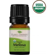 Plant Therapy Essential Oils Plant Therapy USDA Certified Organic Melissa Essential Oil. 100% Pure, Undiluted, Therapeutic Grade. 5 mL (16 Ounce).