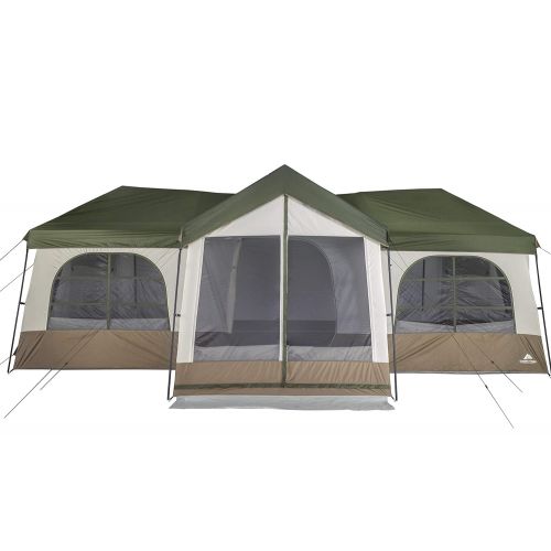  Amagoing Spacious,Fast and Easy to Set Up Ozark Trail Hazel Creek 12 Person Family House Tent,Offers Plenty of Headroom for More Comfortable Experience,with Large Vestibule,Media Sleeve,Pow