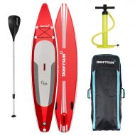 Driftsun 11 8 Touring SUP Inflatable Stand Up Paddle Board | Complete Package with Travel Backpack, Adjustable Paddle, Coil Leash and More - 6 Thick