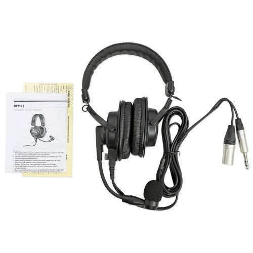 오디오테크니카 Audio-Technica Audio Technica BPHS1 Over-Ear Broadcast Headphones Headset w Mic+Headphone Amp