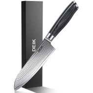 [아마존핫딜][아마존 핫딜] Deik Chefs Knife Kitchen Knife, VG-10 Core with 67 Layers Damascus Steel, Ergonomic Pakka Handle, Santoku Style Multipurpose Cooking Knife Balanced,With Gift Box