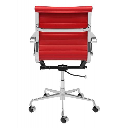  Laura Davidson Furniture SOHO Eames Style Ribbed Management Office Chair (Red)