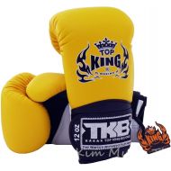 KINGTOP Top King Muay Thai Boxing Gloves Size: 8 10 12 14 16 oz Color: Black White Red Green Blue Pink Yellow Gold Silver. Design: Air, Super Star, Empower Creativity, Ultimate. Training S