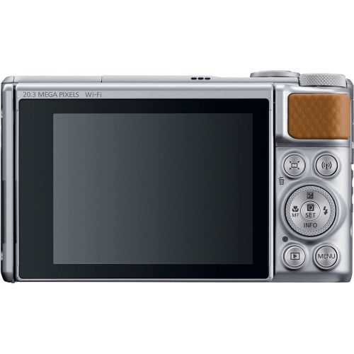 캐논 Canon PowerShot SX740 HS Wi-Fi Digital Camera (Silver) with 32GB Card + Case + Tripod + Kit
