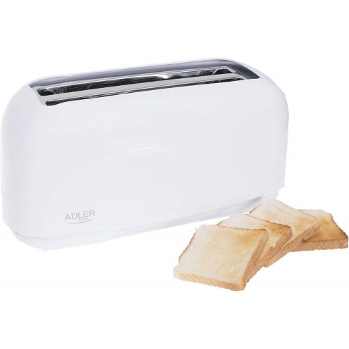  Adler AD 3207 Toaster, 1300 W, weiss