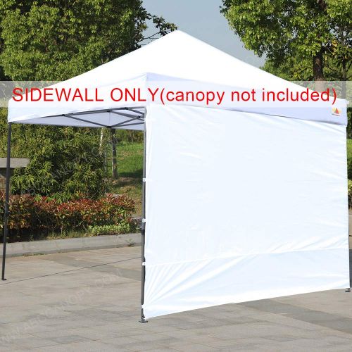  ABCCANOPY Instant Canopy SunWall (15+Colors) for 10x10 Feet, 10x20 Feet Straight Leg pop up Canopy, 1 Pack Sidewall Only, White