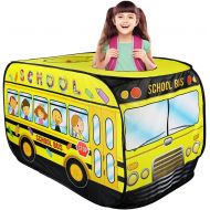 [아마존베스트]Liberty Imports Kids Pop Up Play Tent - Foldable Indoor and Outdoor Playhouse for Toddlers, Boys and Girls (School Bus)