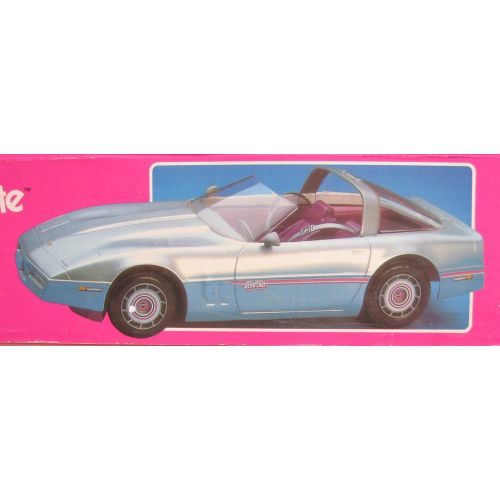바비 Barbie Silver Vette Convertible Vehicle w Lots of Realistic Features! (1983 Mattel Hawthorne - made in USA)