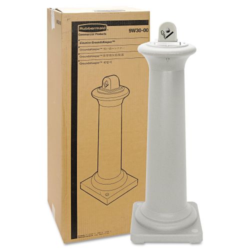  Rubbermaid Commercial Products Rubbermaid Commercial 9W300SST GroundsKeeper Tuscan Receptacle, 13 x 13 x 38 38, Sandstone