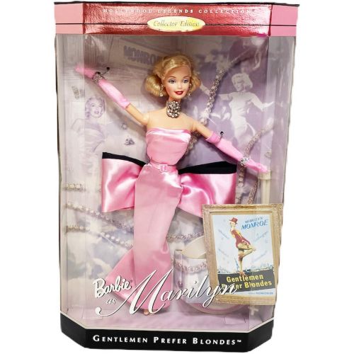 마텔 Mattel Barbie Doll as Marilyn Monroe in the Pink Dress from Gentlemen Prefer Blondes