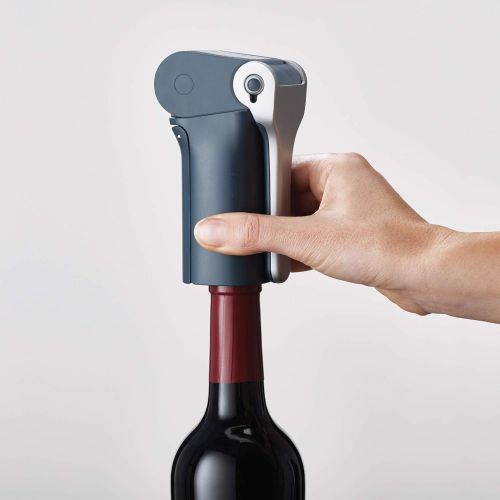 조셉조셉 Joseph Joseph 20099 BarWise Compact Folding Lever Corkscrew Wine Opener with Foil Cutter, One-size, Blue