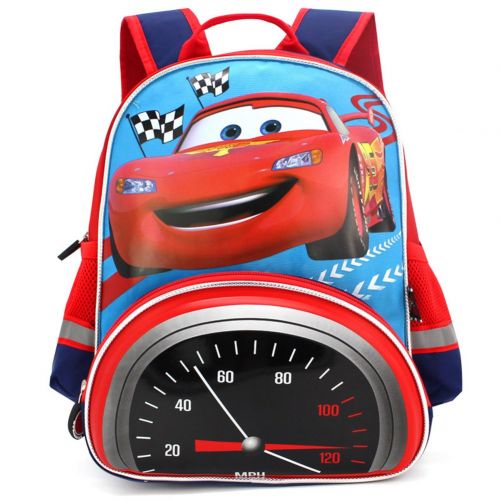  YOURNELO Kids Cartoon Lightning Car Rucksack School Backpack Bookbag (Red 2)
