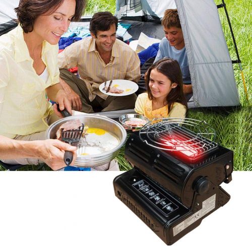  Mr Heilsa Portable Camp Heater, Dual-use Heater for Warm and Heating Water or Cook During Travel and Outdoor Activities