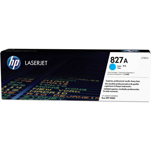 에이치피 HP 827A (CF301A) Cyan Original LaserJet Toner Cartridge