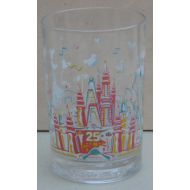Walt Disney World Magic Kingdom 25th Anniversary Remember the Magic with Donald Duck Collectors Glass Cup Mug