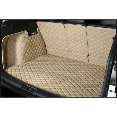  Worth-Mats 3D Full Coverage Waterproof Car Trunk Mat For Jeep Wrangler 2008-2014 4 door (with Subwoofer on right trunk)-Coffee
