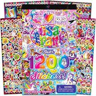 [아마존베스트]Lisa Frank 1200 Stickers Tablet Book 10 pages of Collectible Stickers Crafts Scrapbooking
