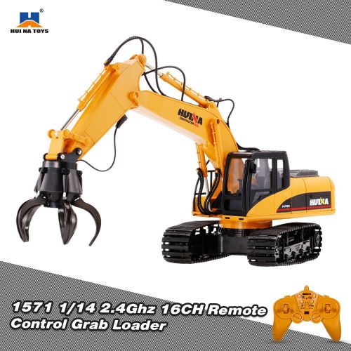  Goolsky HUI NA TOYS 1571 114 2.4Ghz 16CH Remote Control Grab Loader Grapple Tractor Truck Construction Vehicle Engineering Toys